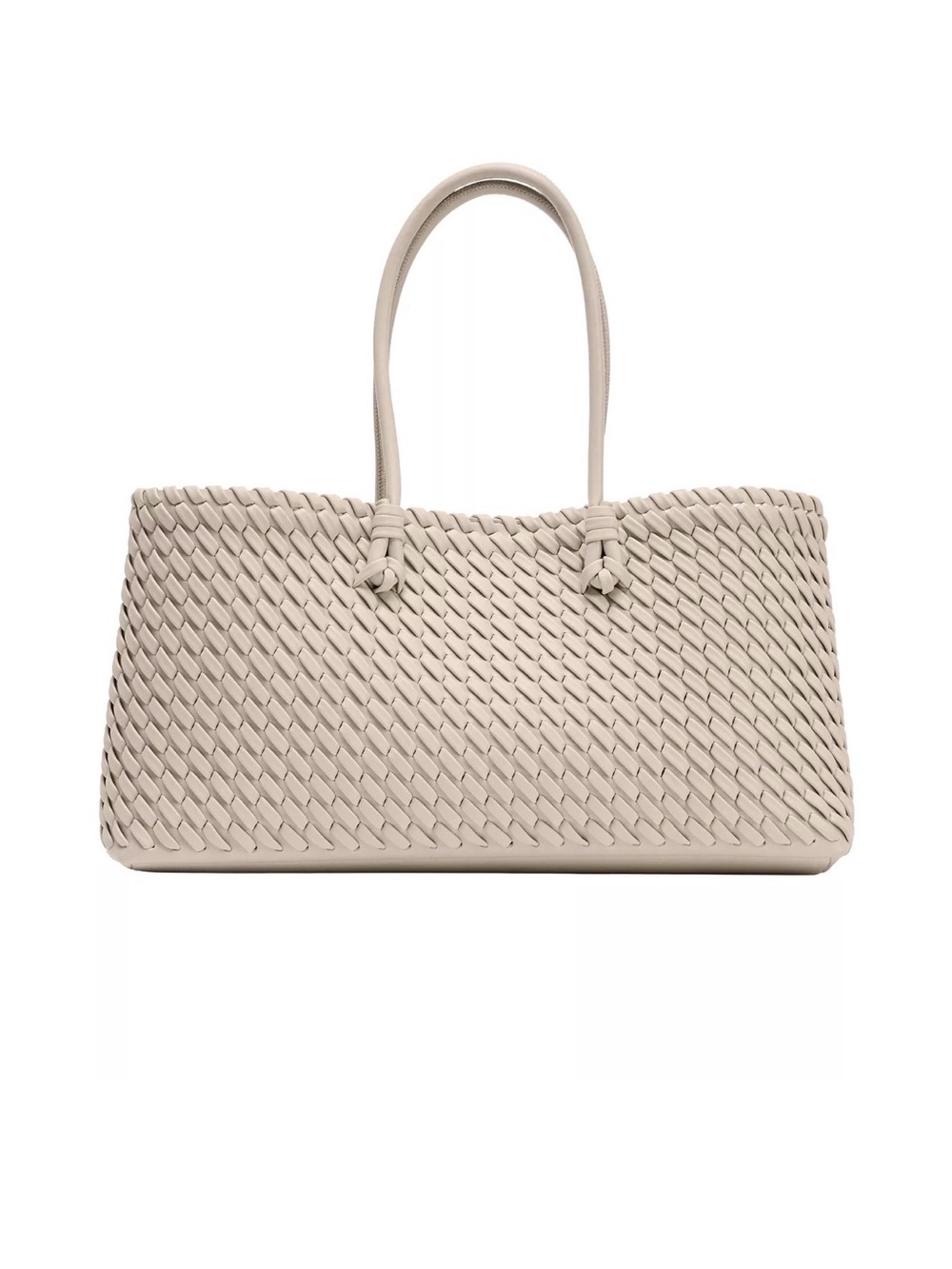 Zara Elongated Woven Shopper Bag-  NWT
